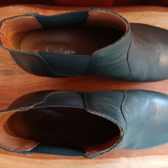 Calou Stockholm Doris Women's Green Leather Ankle Boots - Picture 6 of 7